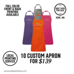 Custom Wholesale 10 (PCS) Recycled Pocket Bib Apron - RP154