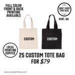 Custom Canvas Tote Bag - OAD115
