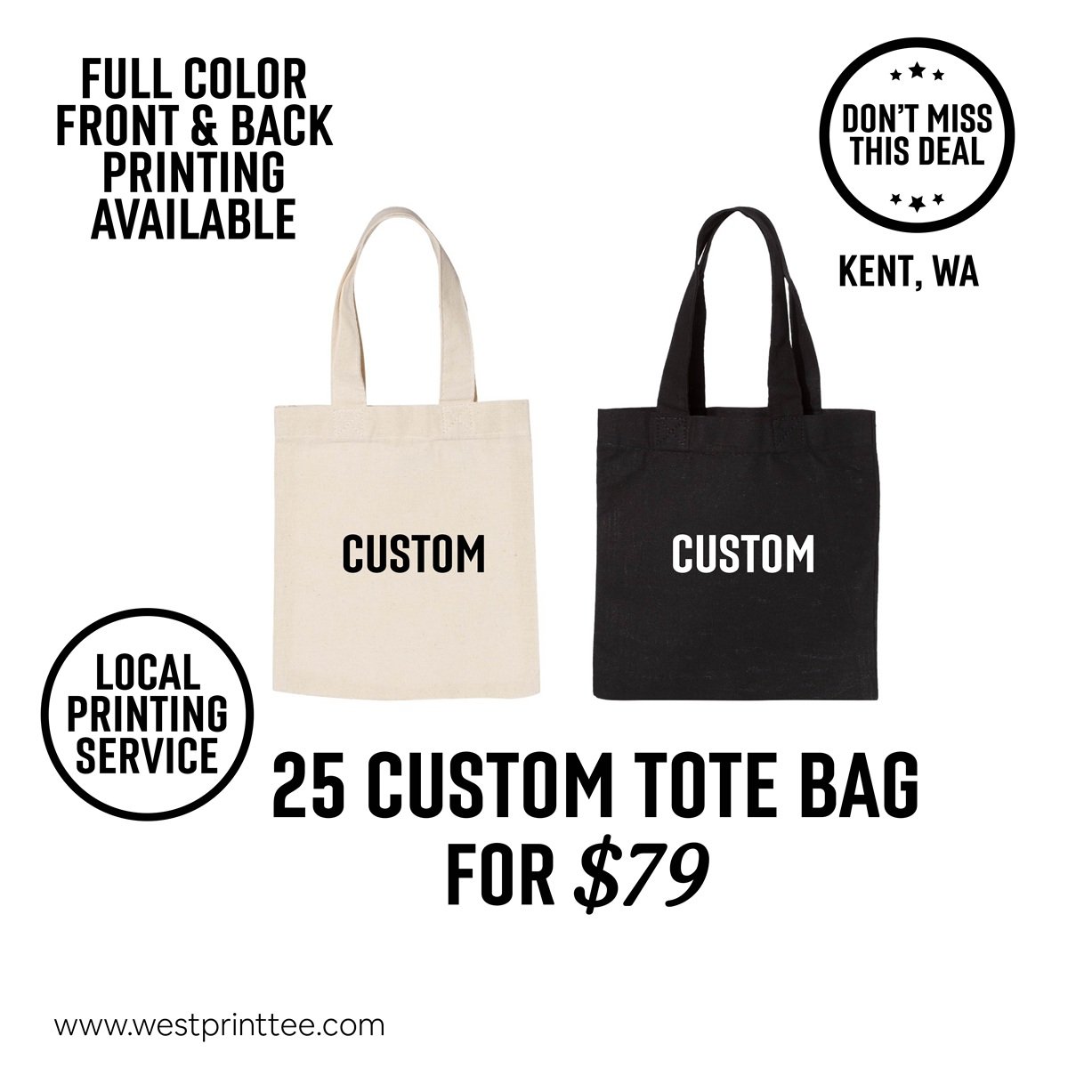6.jpg Custom Canvas Tote Bag - OAD115 - Image 1